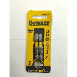 NEW! 2-PACK BULK DeWalt MaxFit 2" Phillips #3 /  DWA2PH3-2H